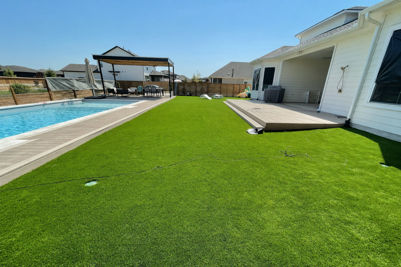 Residential turf installation in San Rafael, CA