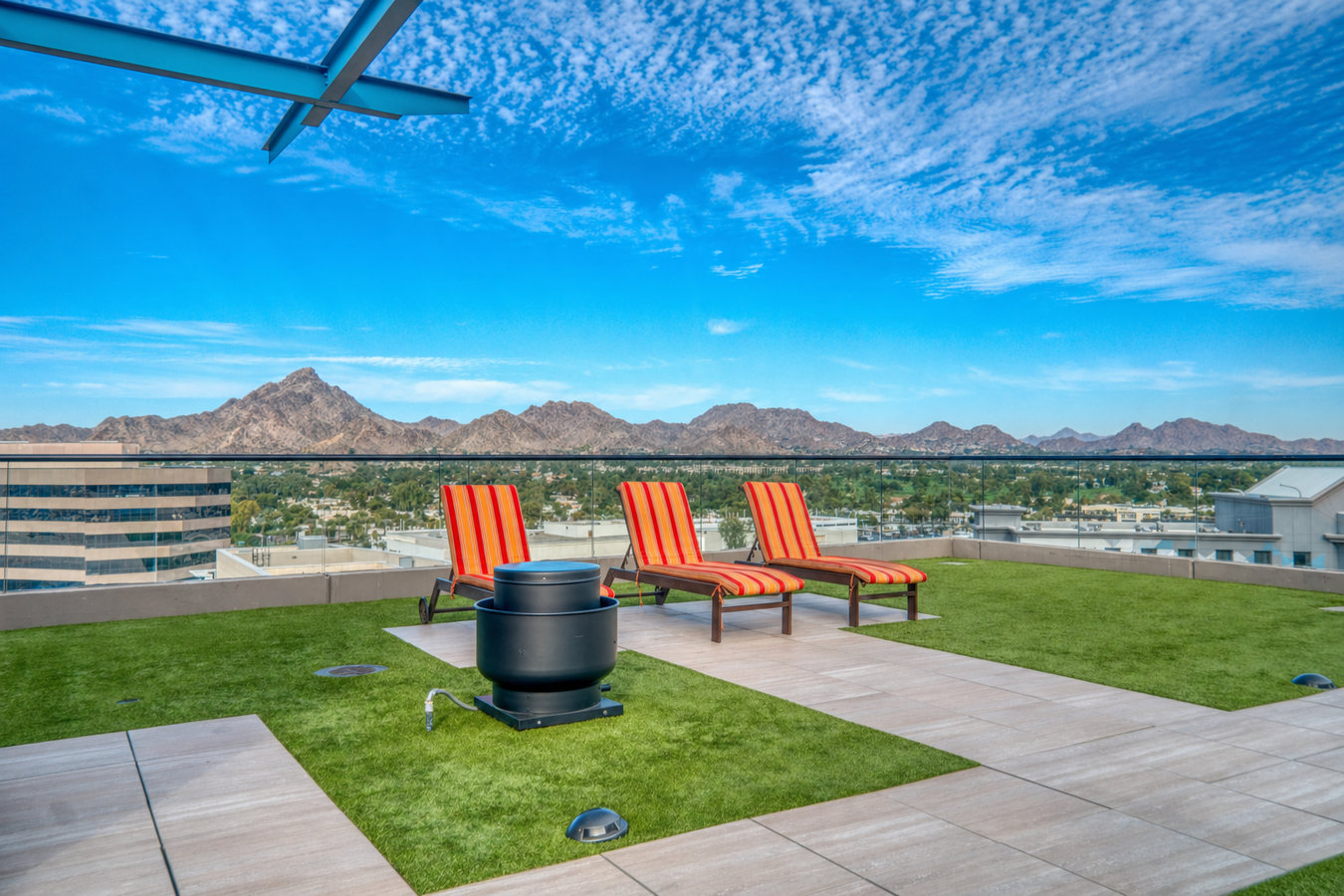 Turf for rooftop gardens in San Rafael, CA